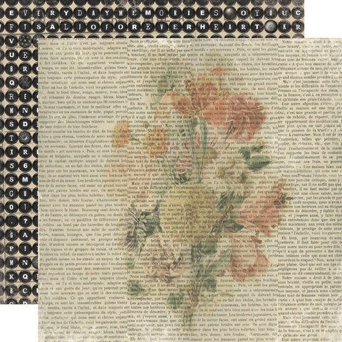 Simple Stories - Simple Vintage Junk Drawer - 12x12 Single Sheet - Notes and Things