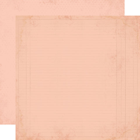 Simple Stories - Simple Vintage Junk Drawer - 12x12 Single Sheet - Carnation