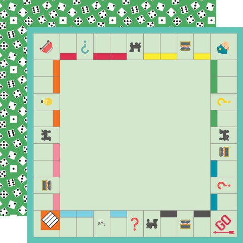 Simple Stories - Game Night - 12x12 Single Sheets / Roll the Dice