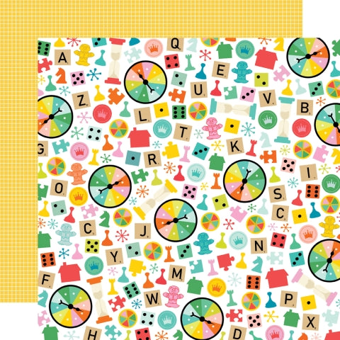 Simple Stories - Game Night - 12x12 Single Sheets / It's Your Turn
