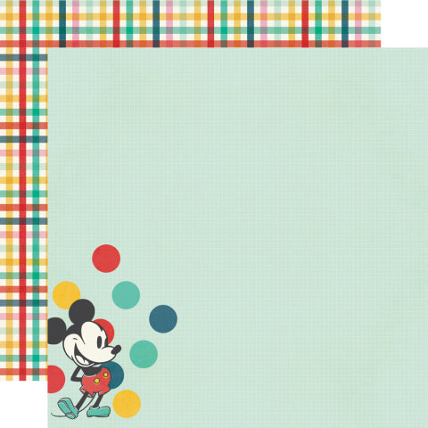 Simple Stories - Say Cheese Happiest Place - 12x12 Single Sheets / Meeting the Mouse
