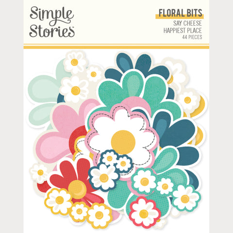 Simple Stories - Say Cheese Happiest Place - Floral Bits & Pieces
