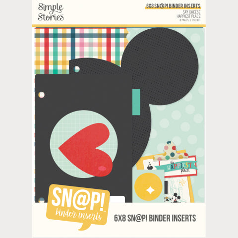 Simple Stories - Say Cheese Happiest Place - 6x8 Binder Inserts