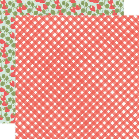 Simple Stories - Pink Lemonade - 12x12 Single Sheets / Berry Sweet
