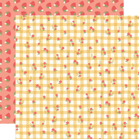 Simple Stories - Pink Lemonade - 12x12 Single Sheets / Sunny Side Up