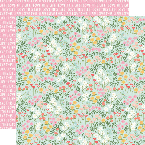 Simple Stories - Pink Lemonade - 12x12 Single Sheets / Love this Life