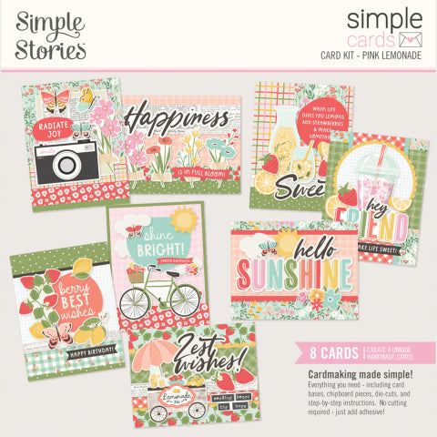 Simple Stories - Pink Lemonade - Simple Cards Card Kit