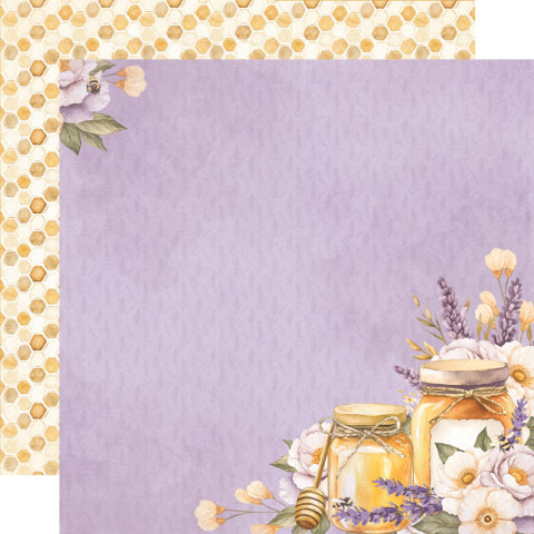 Simple Stories - Simple Vintage Lavender Fields - 12x12 Single Sheets - Beautiful Moments