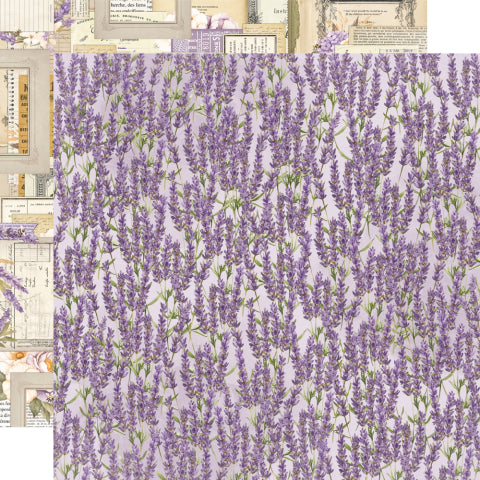 Simple Stories - Simple Vintage Lavender Fields - 12x12 Single Sheets - Wild at Heart