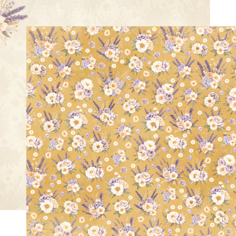 Simple Stories - Simple Vintage Lavender Fields - 12x12 Single Sheets - Stay Golden