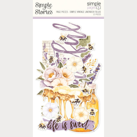 Simple Stories - Simple Vintage Lavender Fields - Simple Pages Page Pieces