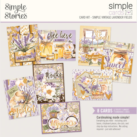 Simple Stories - Simple Vintage Lavender Fields - Simple Cards Card Kit