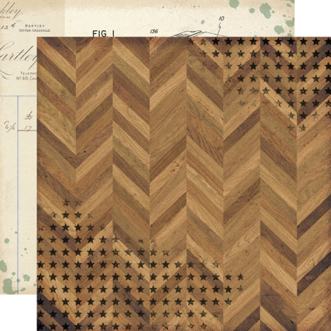 Simple Stories - Rustic Legend - 12x12 Single Sheets - Vintage Vibes