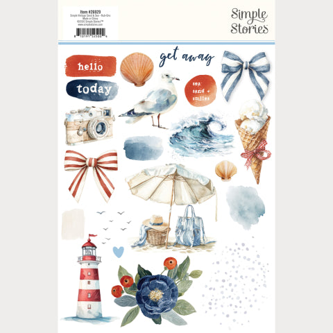 Simple Stories - Sand & Sea - Rub-Ons