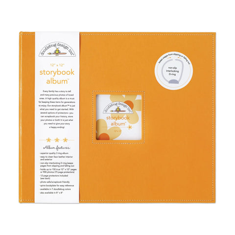 Doodlebug - 12x12 Storybook Album Tangerine / 2725