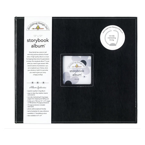 Doodlebug - 12x12 Storybook Album Beetle Black / 2729