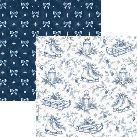 Country Craft Creations - A Silver Frost Decemeber - 12x12 Toile Paper Collection (PREORDER - shipping November 12th)