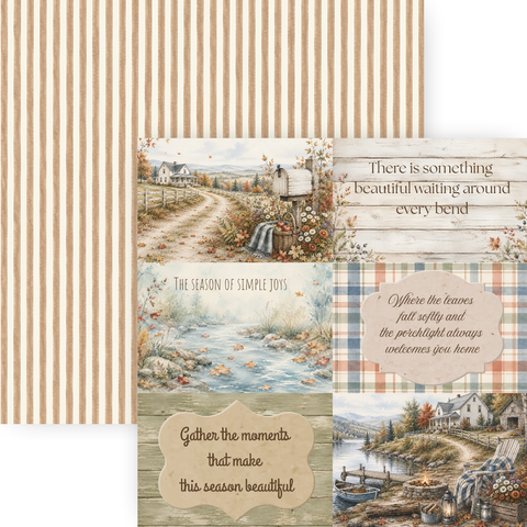 Country Craft Creations - Autumn Backroads - 12x12 Collection Pack - (PREORDER - SHIPPING SEPT 11)