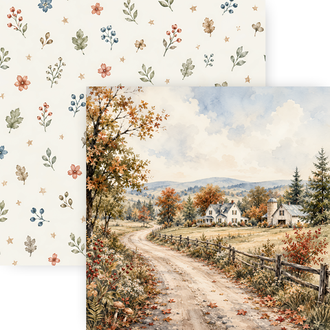 Country Craft Creations - Autumn Backroads - 12x12 Collection Pack - (PREORDER - SHIPPING SEPT 11)