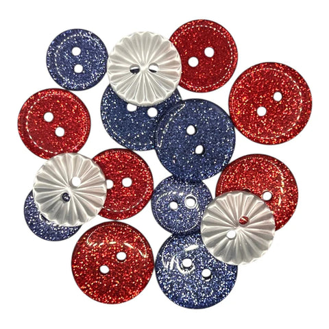 Buttons Galore & More - Buttons - Freedom Glitter 4386