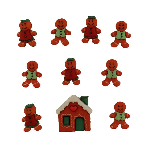 Buttons Galore & More - Buttons - Gingerbread Cottage / 4454