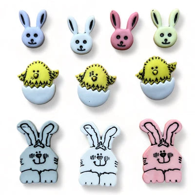 Buttons Galore & More - Buttons - Funny Bunny / 4469