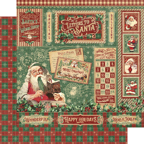 G45 - Letters to Santa - 12x12 Single Sheet / Letters to Santa