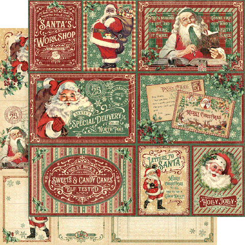 G45 - Letters to Santa - 12x12 Single Sheet / Sweets and Treats