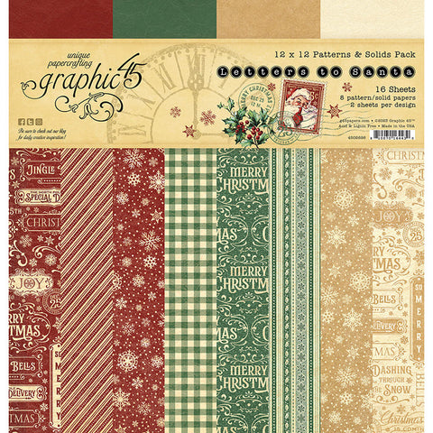 G45 - Letters to Santa - 12x12 Patterns & Stripes