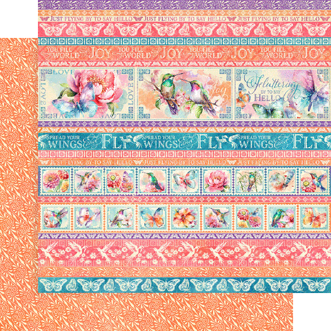 G45 - Flight of Fancy- 12x12 Single Sheet / Flying by to Say Hello