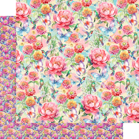 G45 - Flight of Fancy- 12x12 Single Sheet / Color my World