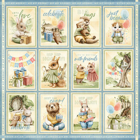 G45 - Hip Hip Hooray - 12x12 Single Sheet / Make a Wish