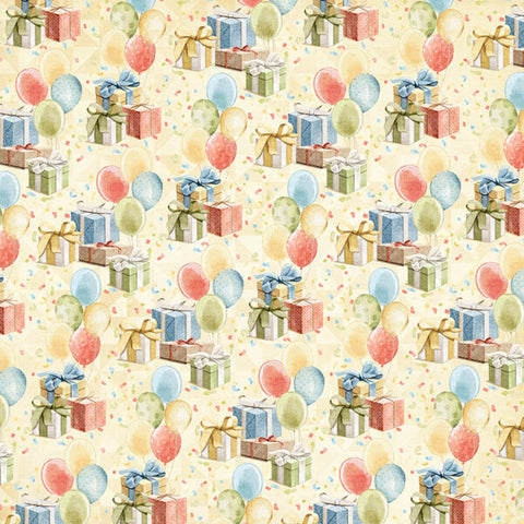 G45 - Hip Hip Hooray - 12x12 Single Sheet / Celebrate with Me