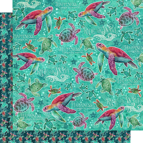 G45 - Seas The Day - 12x12 Single Sheet - Ride the Wave