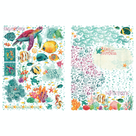 G45 - Seas The Day - Rub-On Transfers