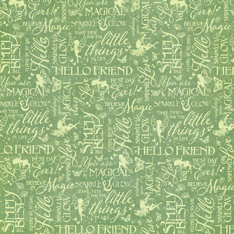 G45 - Fairy Boutique - 12x12 Single Sheet - Sparkle and Glow