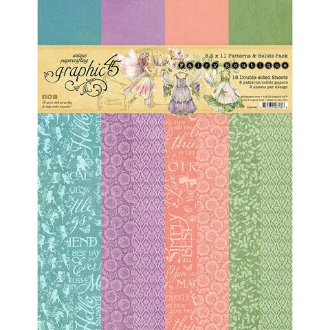 G45 - Fairy Boutique - 8 1/2 x 11 Pattern & Solids Pack