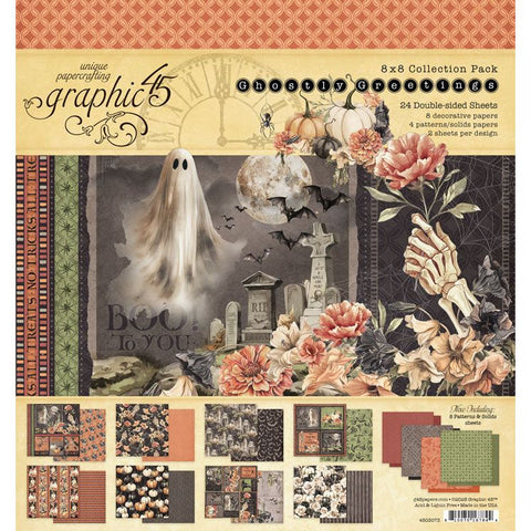 G45 - Ghostly Greetings - 8x8 Collection Pack