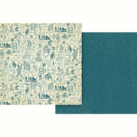 G45 - Wonder of Oz - 12x12 Single Sheet - Brains Heart and Courage