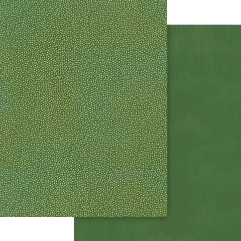 G45 - Wonder of Oz - 12x12 Single Sheet - Pattern & Solid - Emerald Green Dot