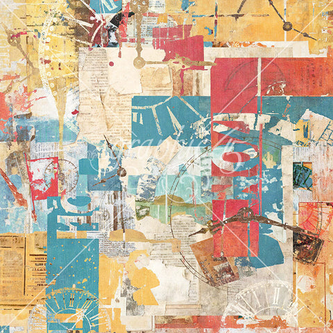 G45 - Journaling Through Time - 12x12 Single Sheet - January & February Layered