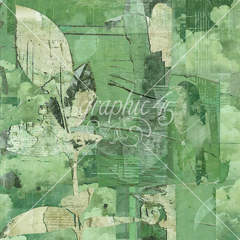 G45 - Journaling Through Time - 12x12 Single Sheet -July & August Layered