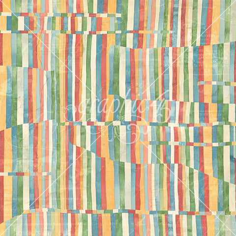 G45 - Journaling Through Time - 12x12 Single Sheet - Wild Flowers Layered