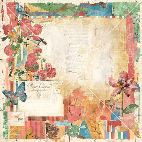 G45 - Journaling Through Time - 12x12 Single Sheet -Journaling Through the Time Layout Layered
