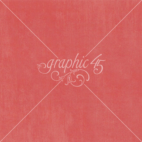 G45 - Journaling Through Time - 12x12 Single Sheet - Flamingo Pink Layered