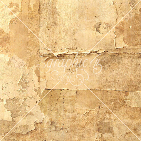 G45 - Journaling Through Time - 12x12 Single Sheet - Goldenrod Gold Layered