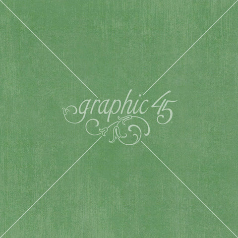 G45 - Journaling Through Time - 12x12 Single Sheet - Leaf Green Layered