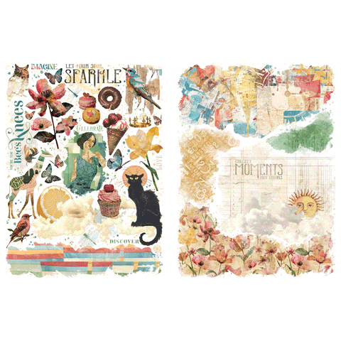 G45 -Journaling Through Time - Rub-On Transfers