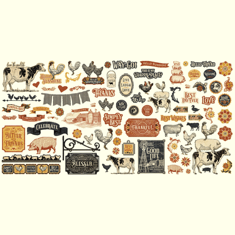 G45 - Farmhouse - Keepsake Kit with Exclusive Metal Die-Set