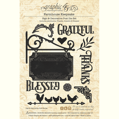 G45 - Farmhouse - Keepsake Kit with Exclusive Metal Die-Set
